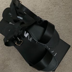 Fashion Nova All Black Sandals